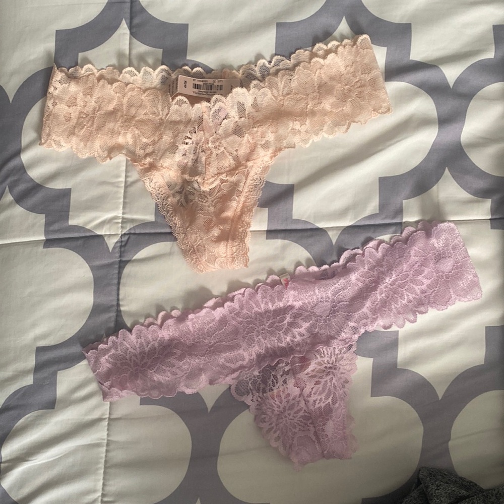 Victoria Secret PINK Lace Thongs